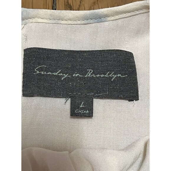 Sunday in Brooklyn by Anthropologie‎ Tie Dye Blouse Lightweight Size L Career - Picture 3 of 13